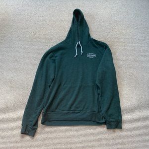 Unisex west shore lake tahoe market and deli green hooded sweatshirt